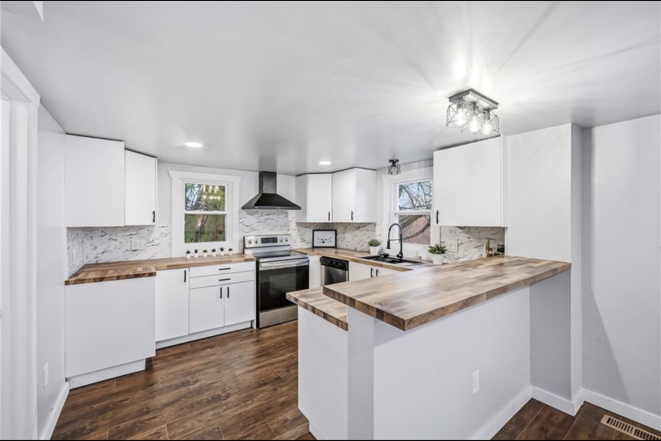 Bright finished kitchen in a whole-home renovation